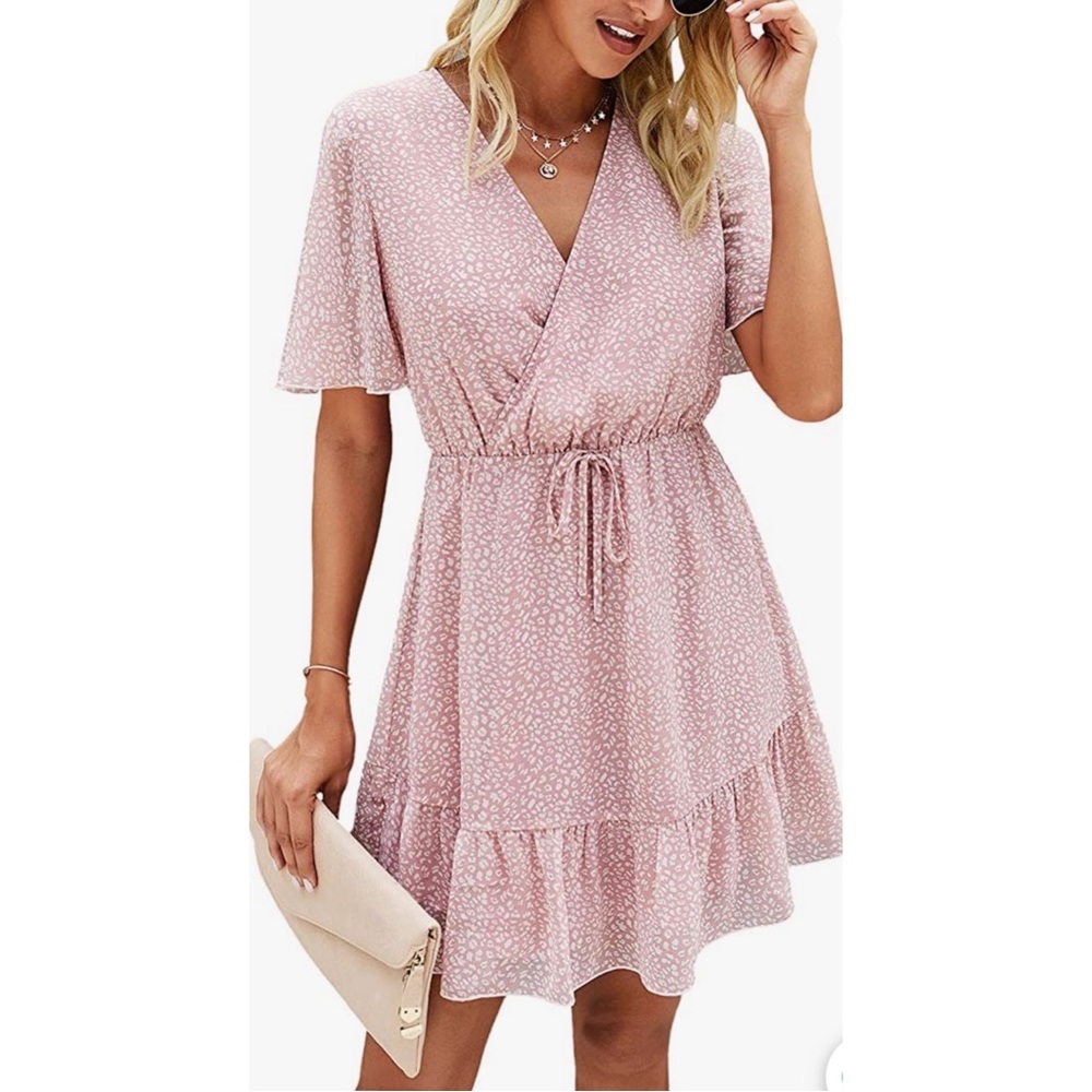 NWT Short Sleeve Ruffle Dress